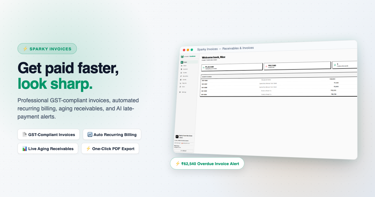 Sparky Invoices overview