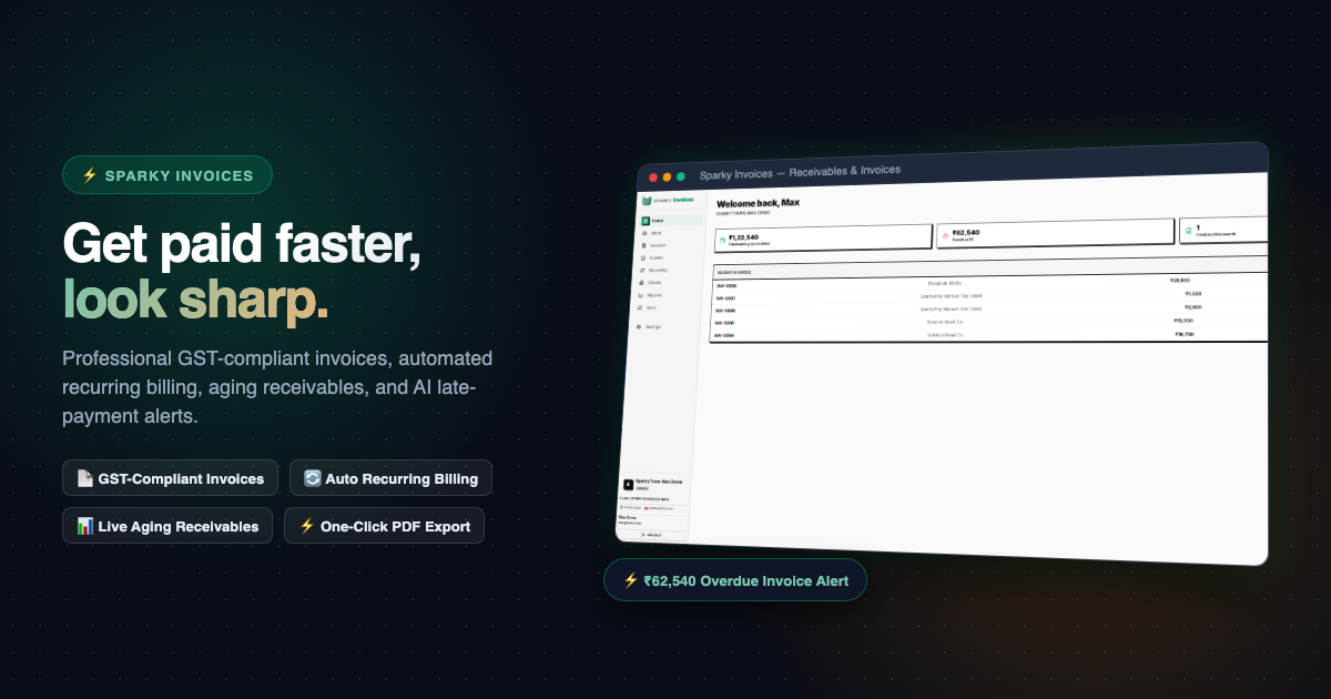 Sparky Invoices overview